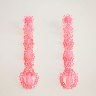 Pendant Crystal Earrings from Mango