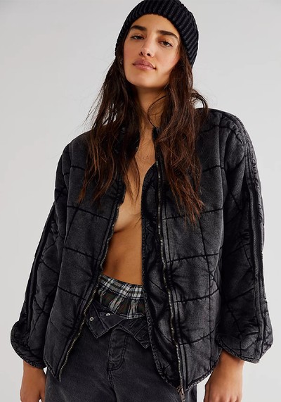 Dolman Quilted Knit Jacket from Free People