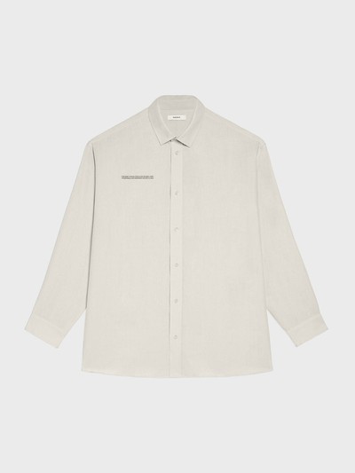 Aloe Linen Collared Long Sleeve Shirt