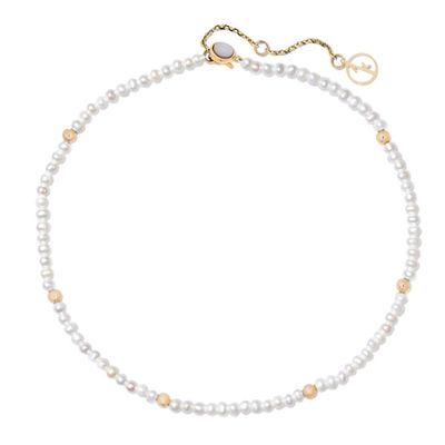 14K Gold and Pearl Anklet from Anissa Kermiche