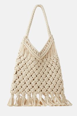 Crochet Tote Bag from Zara