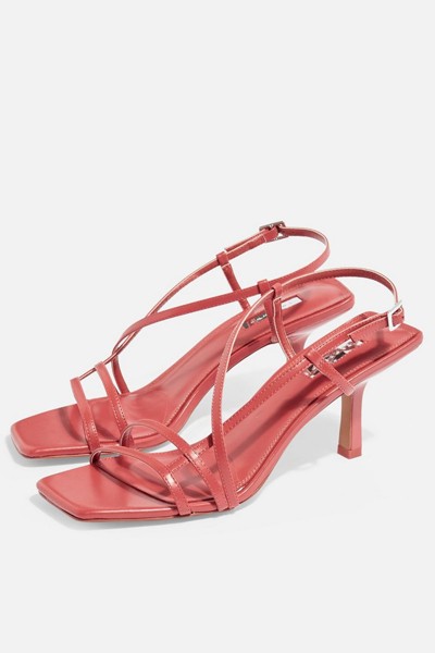 Strippy Heeled Sandals