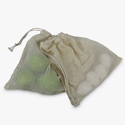 Organic Cotton Reusable Mesh Fruit & Vegetable Bags from Dexam
