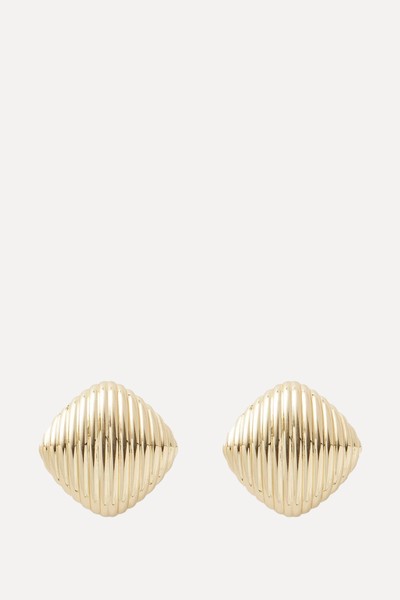 14ct Gold-Plated Candice Stud Earrings from Martha Calvo