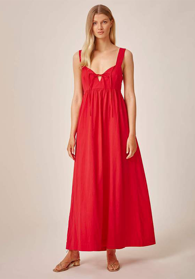 Red Privet Maxi Dress from Wiggy Kit 