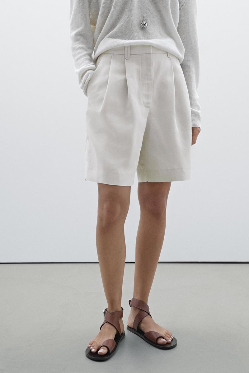Pleated Bermuda Shorts from Massimo Dutti