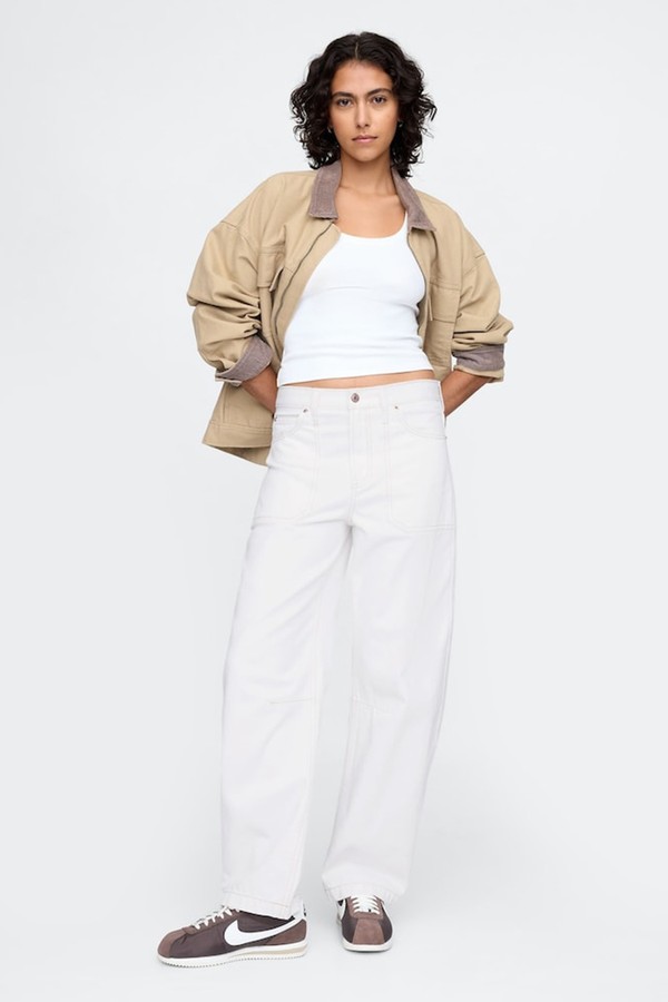 High Waisted Barrel Carpenter Jeans from Gap