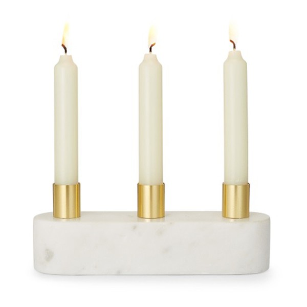 White Candle Holder