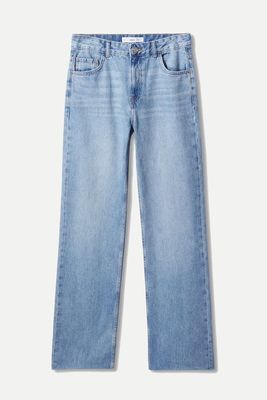 Wideleg Mid-Rise Jeans from Mango