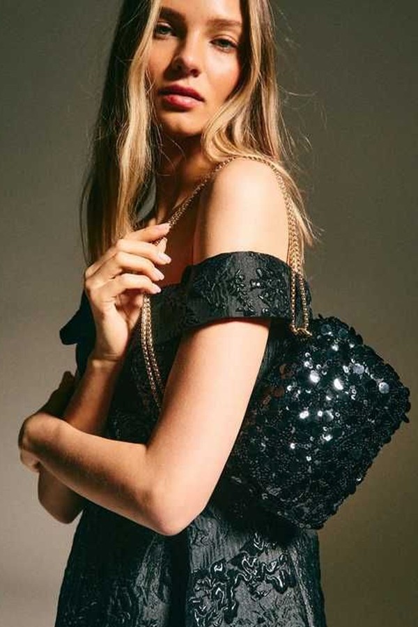Sequin Crossbody Bag