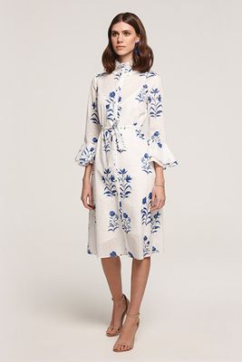 Maia Floral Broderie Anglaise Shirt Dress