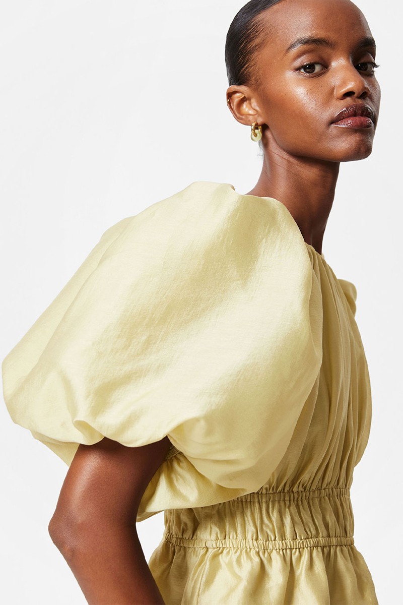 Ruched Balloon-Sleeve Blouse from & Other Stories