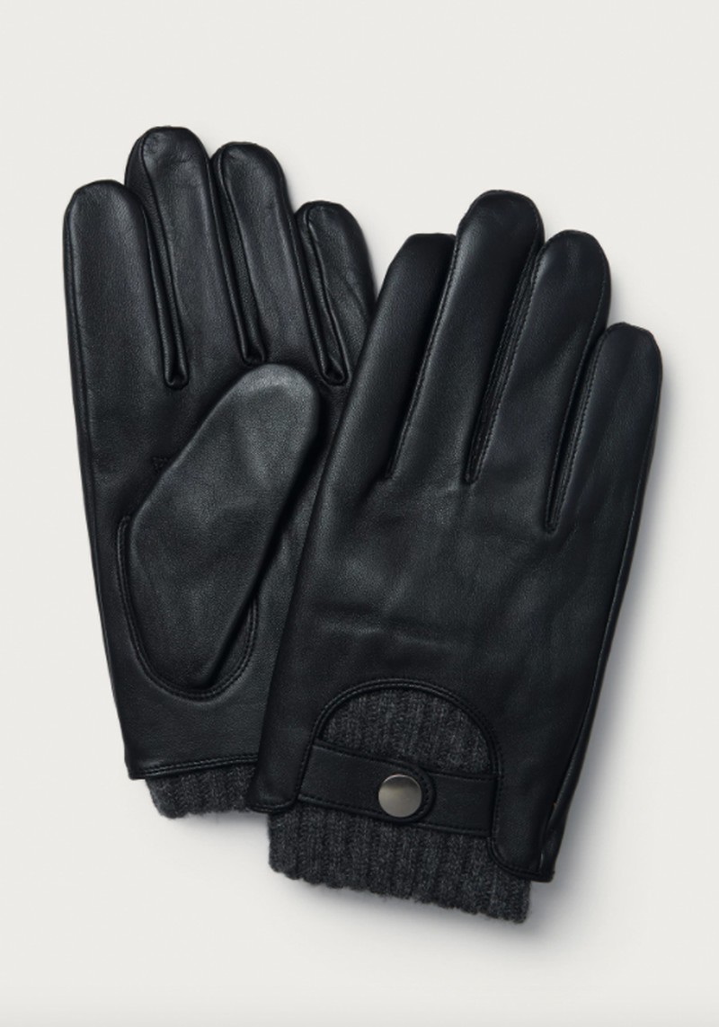 Men's Leather Touchscreen Gloves