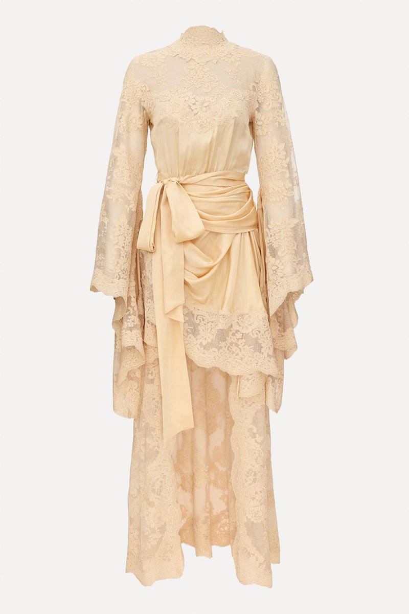 Luna Satin Drape Dress