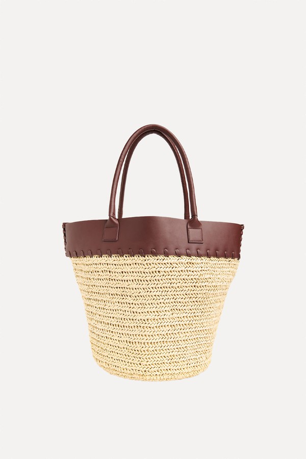 Ruhi Collar Straw Tote from Whistles