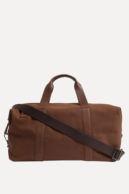 Premium Leather Weekend Bag from M&S