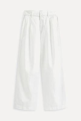 Linen Blend Pleated Trousers from GAP