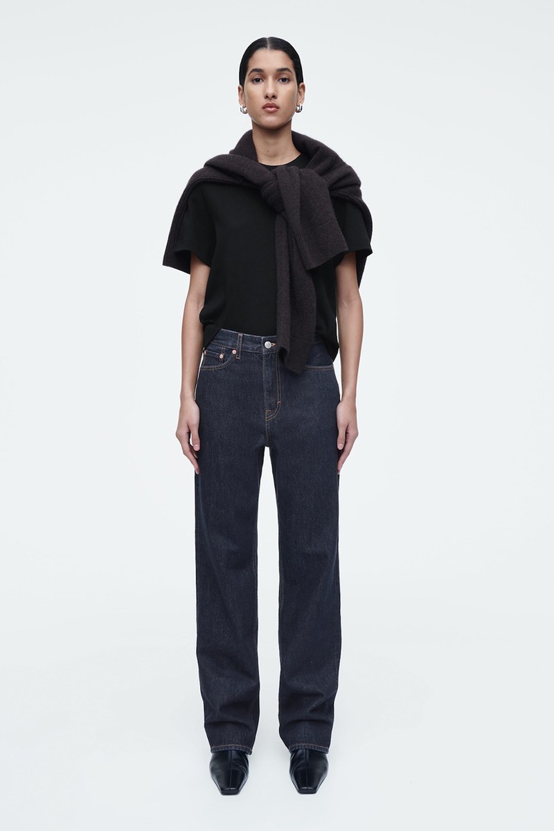 Column Straight-Leg Jeans from COS