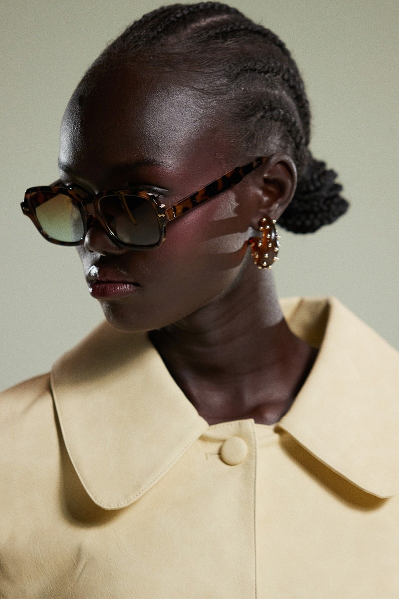 Hoop Earrings With Chunky Studded Resin Hoop Detail from ASOS DESIGN