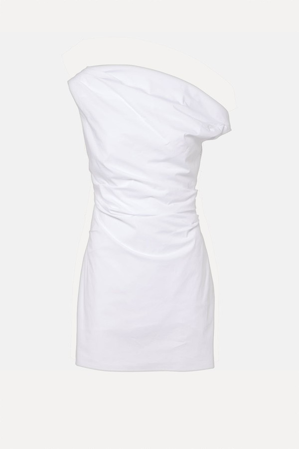 Phare Draped Cotton Minidress from Staud