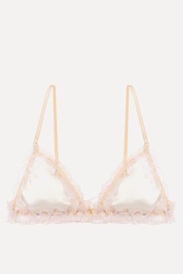 Papillon Triangle Bra With Silk from Le Petit Trou