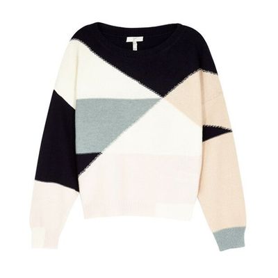 Colour-Block Wool-Blend Jumper from Joie