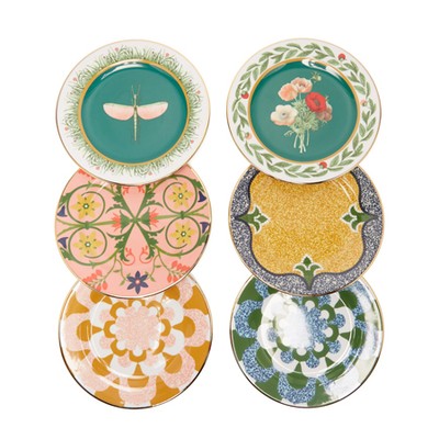 Libellula Six-Piece Dessert Plate Set from La DoubleJ