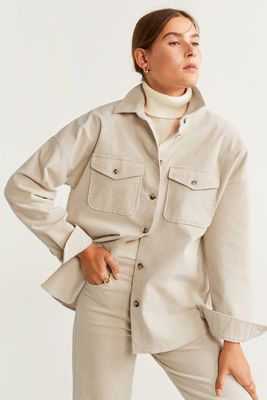 Buttoned Corduroy Overshirt from Mango