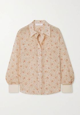 Floral-Print Silk Shirt  from Chloé