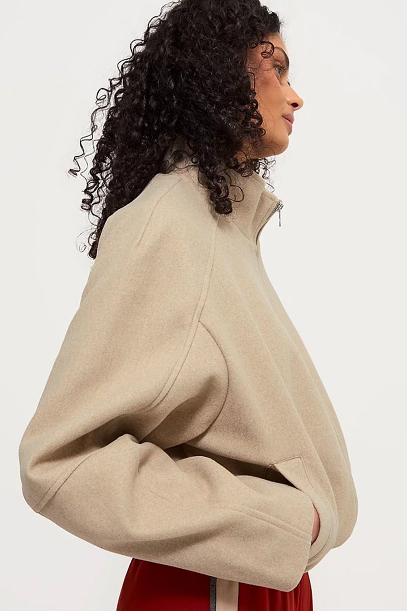 Funnel Neck Bomber Jacket from George At Asda