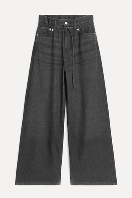Paperbag Denim Trousers from ARKET
