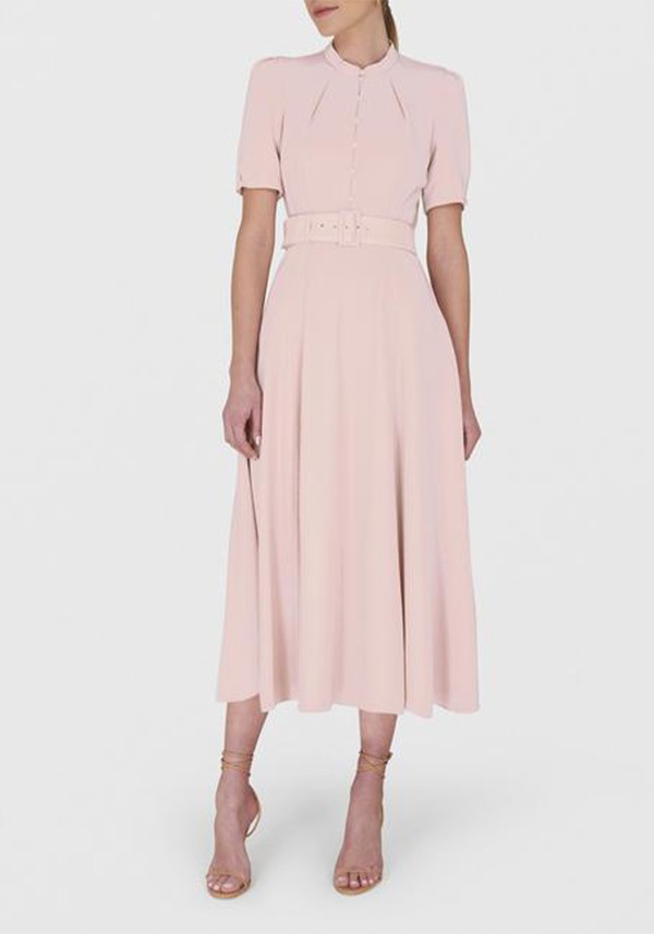 Crepe Midi Dress