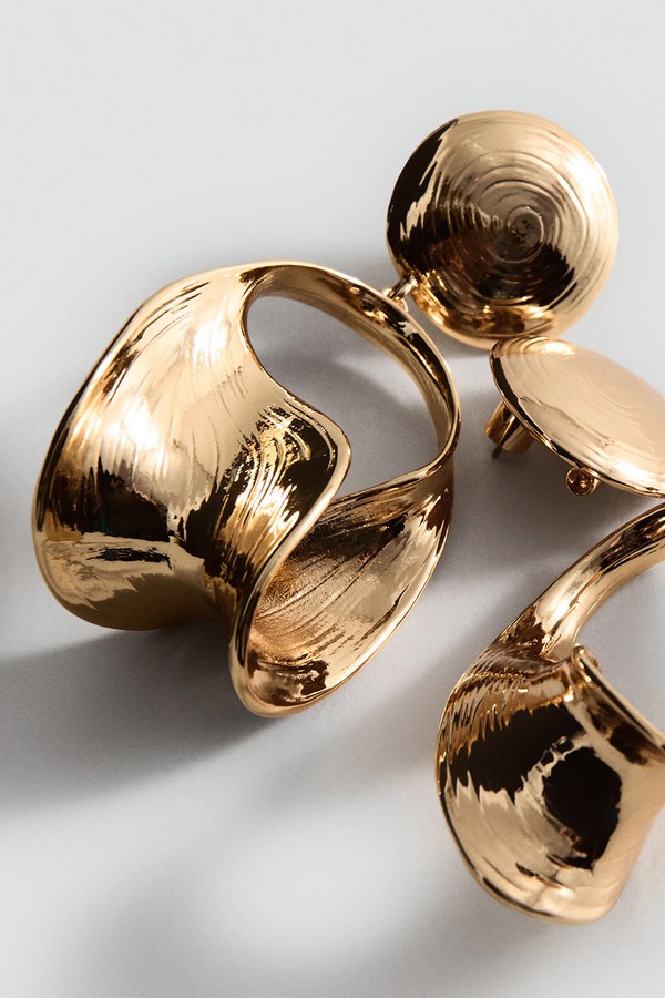 Mixed Pendant Earrings from Mango