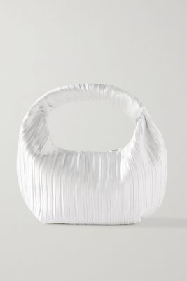 Neptune Mini Knotted Pleated Satin Tote from Neous