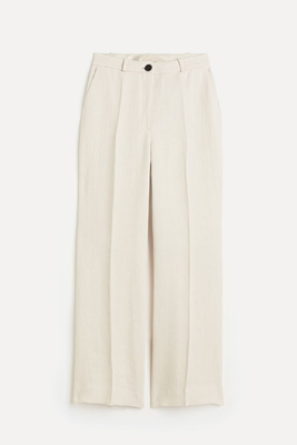 Linen Tailored Trousers from H&M