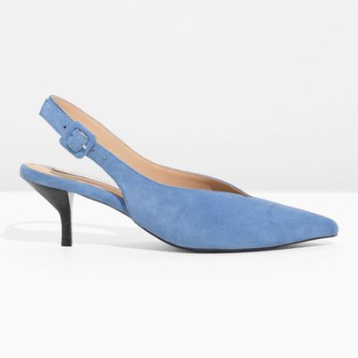 Pointed Suede Kitten Heels from & Other Stories