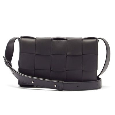 Cassette Small Intrecciato Leather Cross-Body Bag from Bottega Veneta