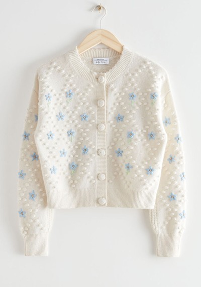 Floral Embroidery Knit Cardigan from & Other Stories