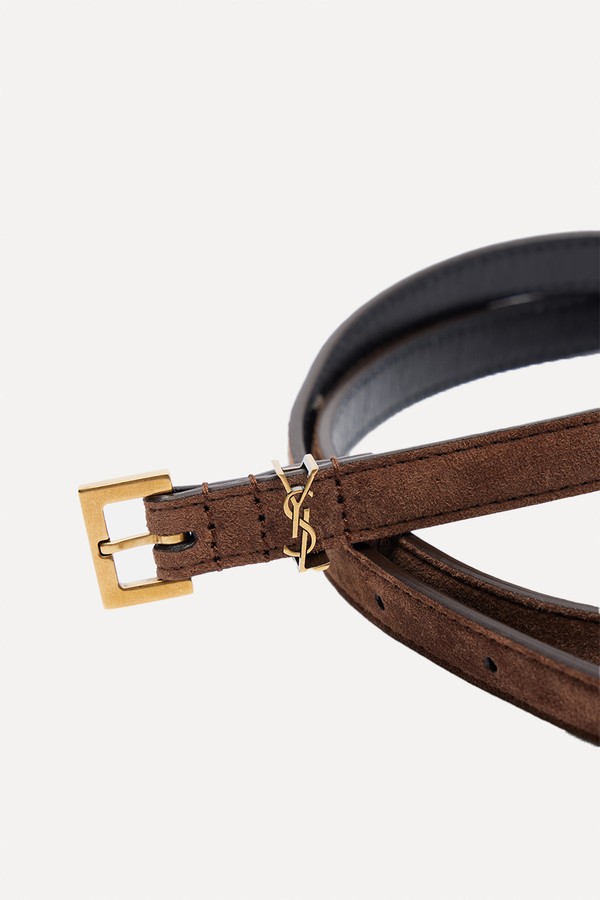 Cassandre Suede Belt from Saint Laurent