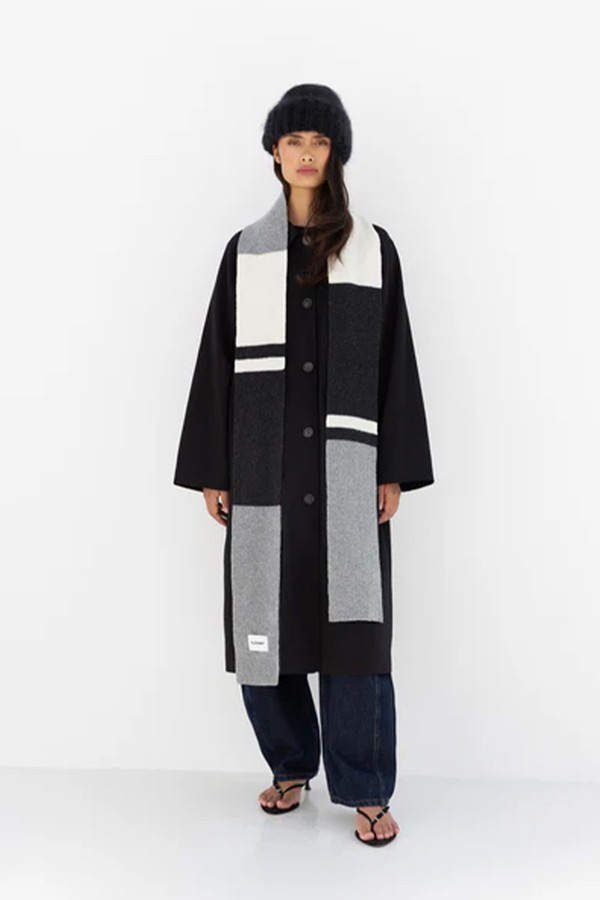 Striped Soft Wool Scarf