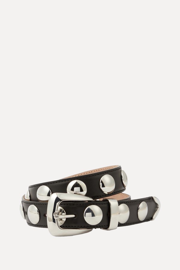 The Benny Studded Leather Belt from Khaite