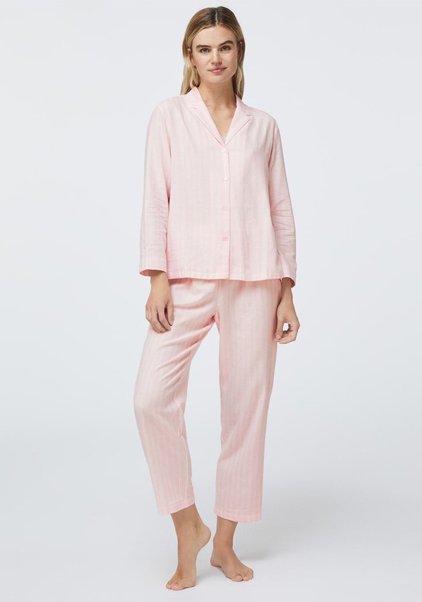 Pink Stripe Shirt In 100% Cotton from Oysho