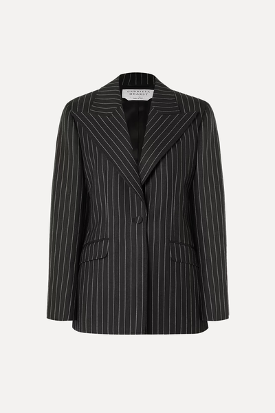 Leiva Pinstriped Wool-Twill Blazer from Gabriela Hearst