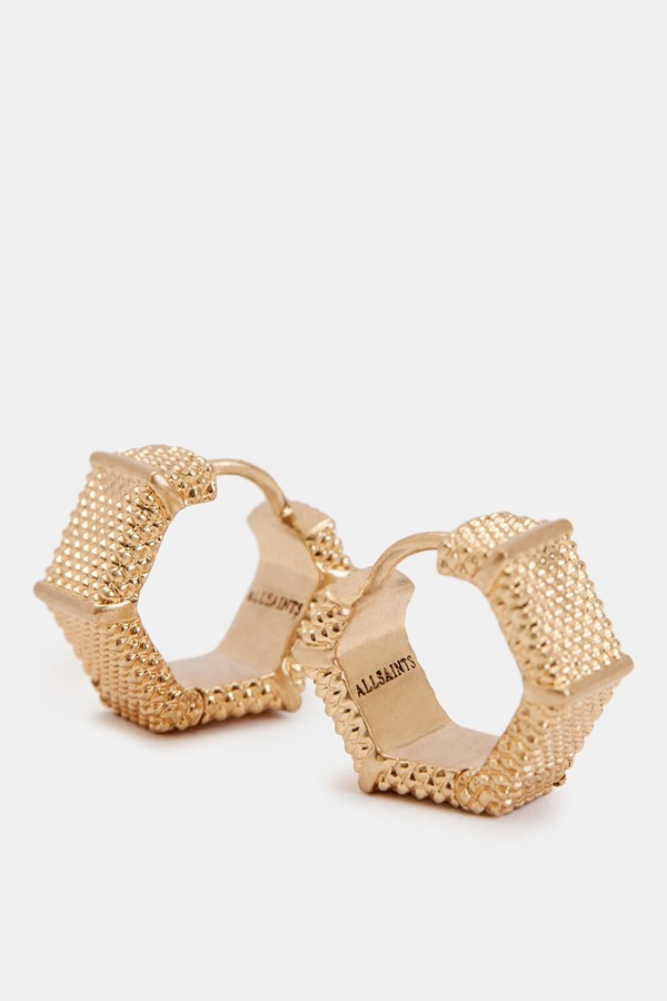 Axelle Hex Hoop Earrings