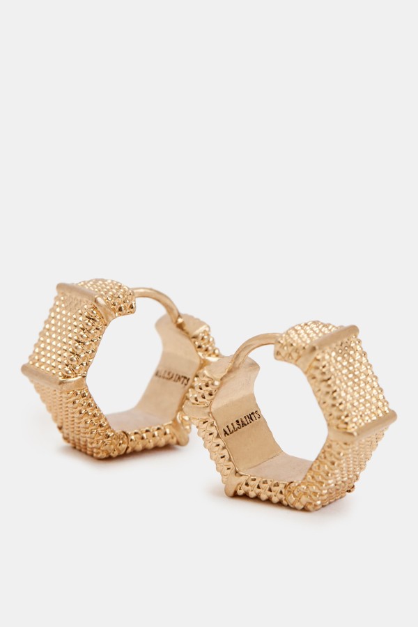 Axelle Hex Hoop Earrings