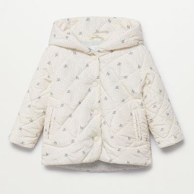 Printed Quilted Jacket from Mango