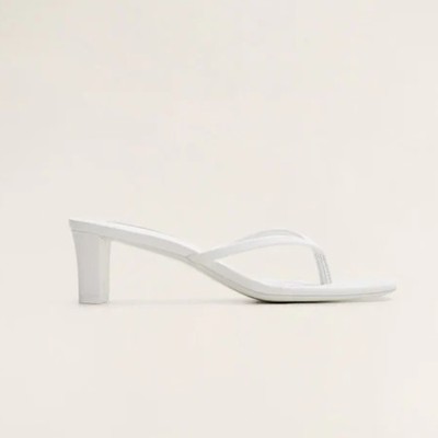 Heel Leather Sandals from Mango