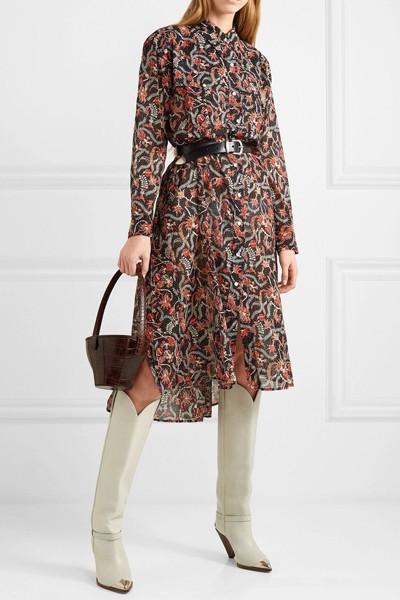 Eliane Printed Cotton-Voile Dress from Isabel Marant Etoile