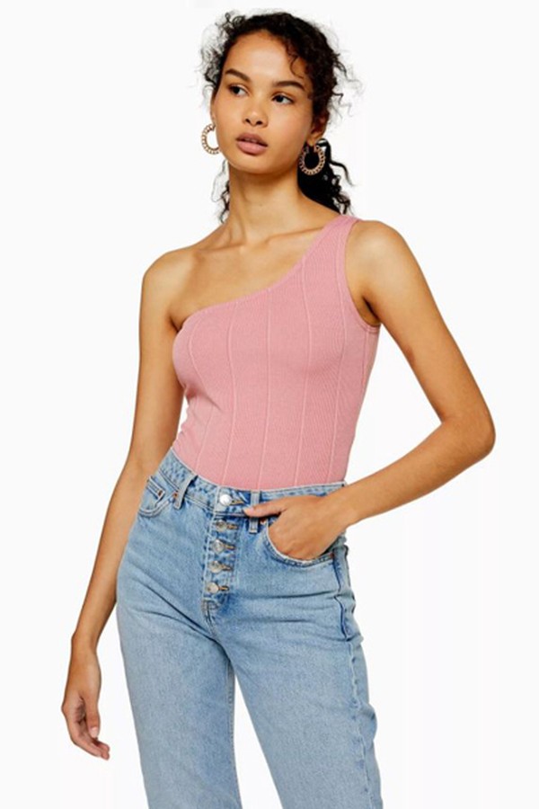 Bandage One Shoulder Bodysuit