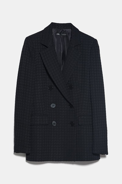 Double-Breasted Jacquard Blazer from Zara